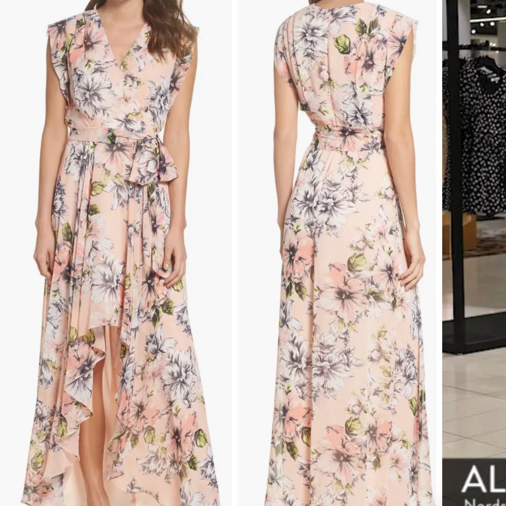 Eliza J ruffle Hi Low dress